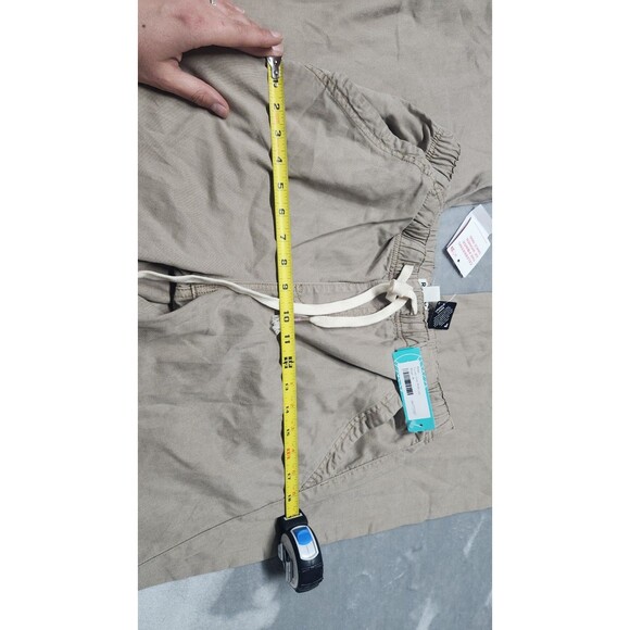 Roxy Women's Medium Beige Sunset View Wide Leg Linen Blend Pants NWT - Picture 11 of 13